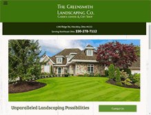 Tablet Screenshot of greensmithlandscaping.com